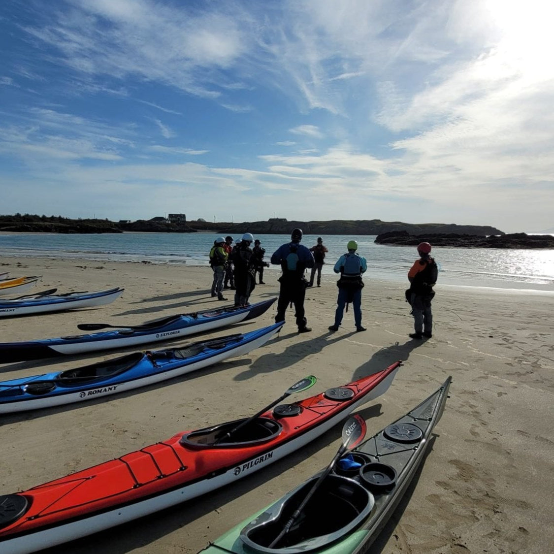 Kayak Briefing on the Beach Anglesey