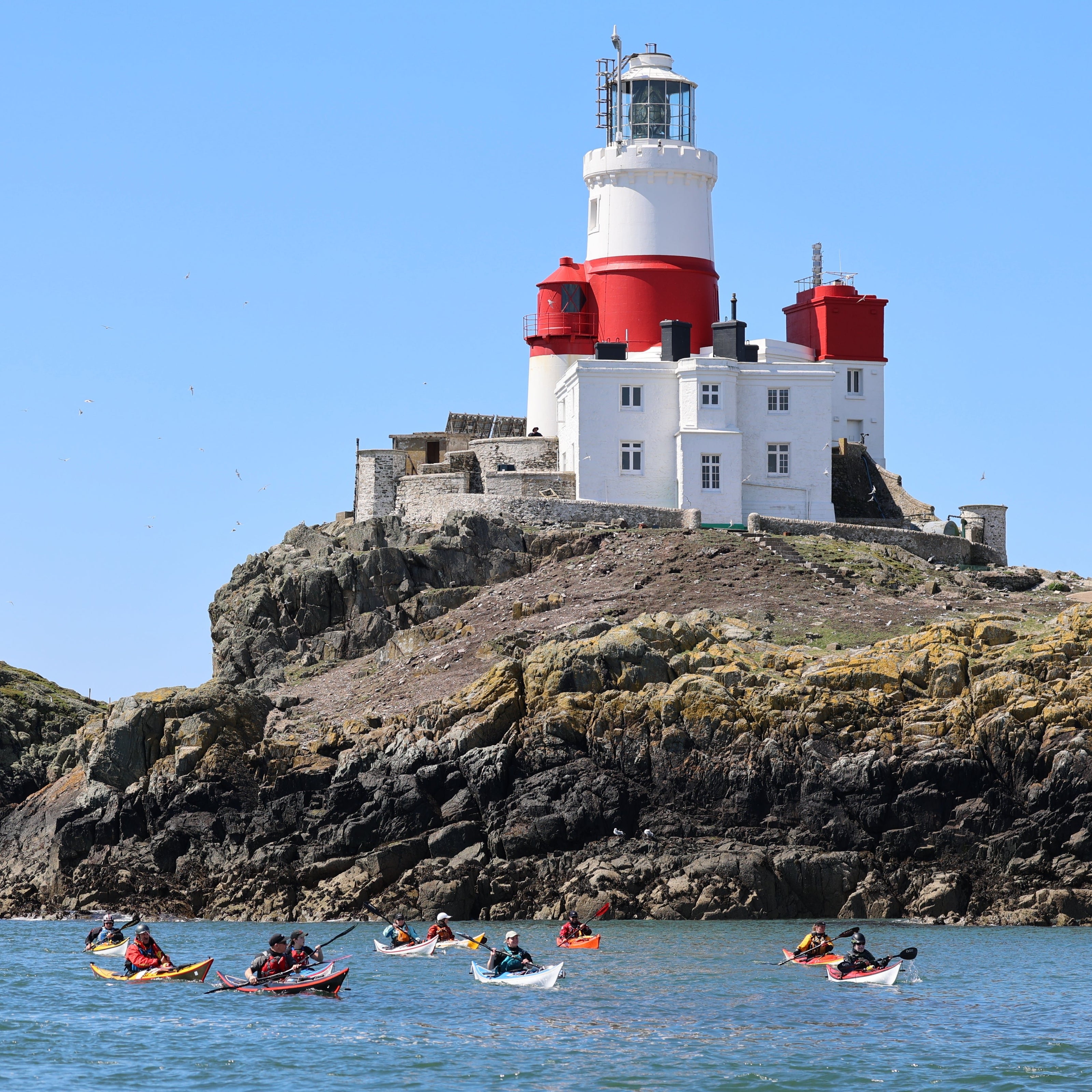 Sea Kayaks at the Skerries Anglesey